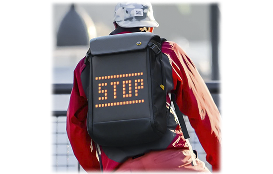 Mochila Divoom, Com Display de led em Pixel Art, Azul